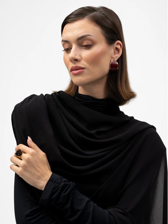 MANDRAGORA MANDRAGORA Sukienka wieczorowa Roa Czarny Slim Fit
