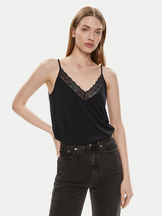 Vero Moda Topiņš Imila 10307232 Melns Regular Fit