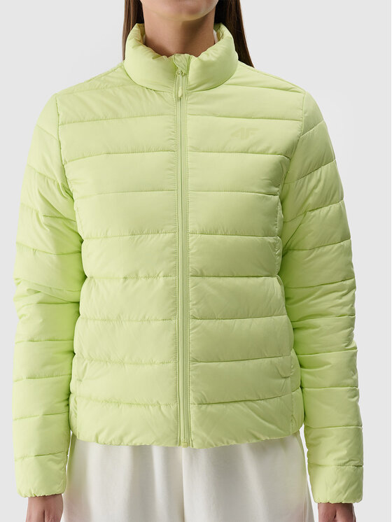 4F 4F Kurtka puchowa BASIC+ Zielony Slim Fit