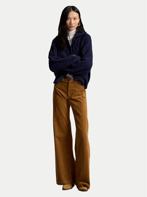 Polo Ralph Lauren Polo Ralph Lauren Medžiaginės kelnės 211B17556002 Šviesiai ruda Flare Fit