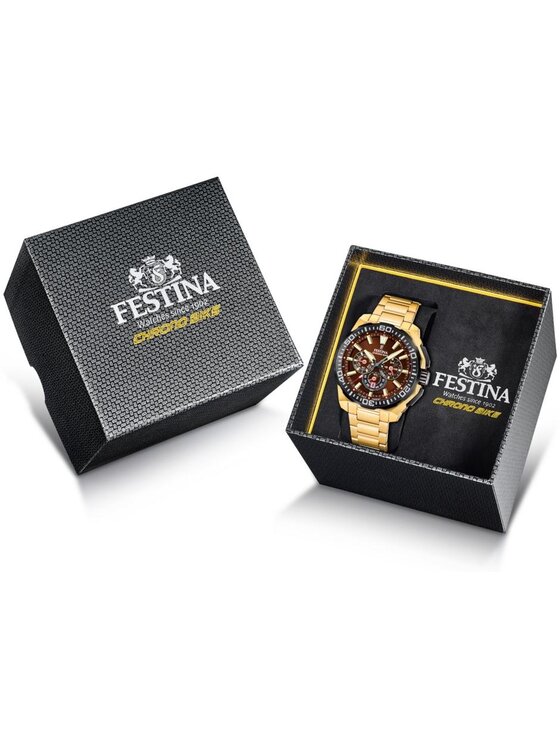 Festina Festina Zegarek F20727-3 Złoty