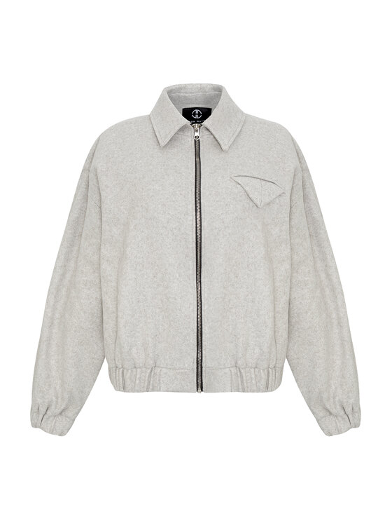Magda Matyja Magda Matyja Kurtka bomber SCARLETT BOMBER JACKET Szary Regular Fit
