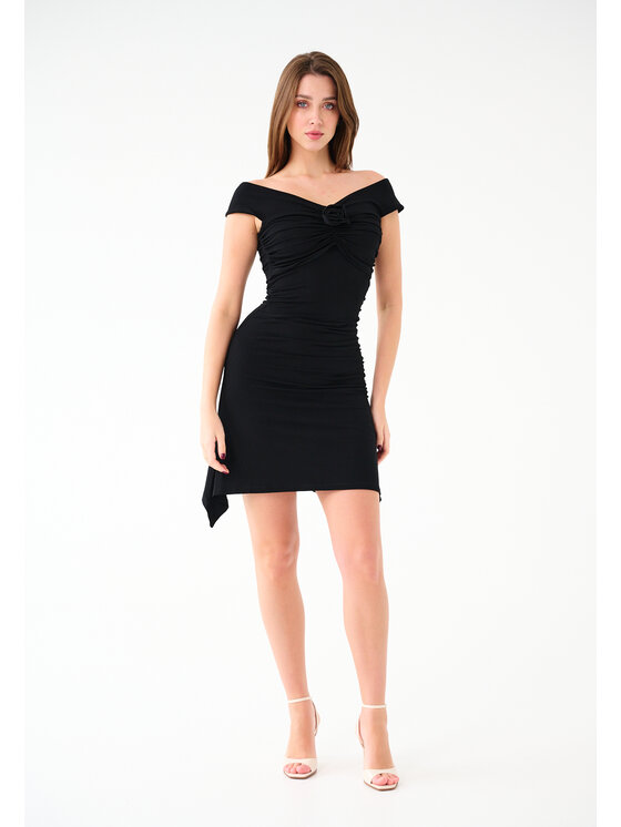 Leimann Leimann Sukienka koktajlowa Becky Czarny Feminine Fit