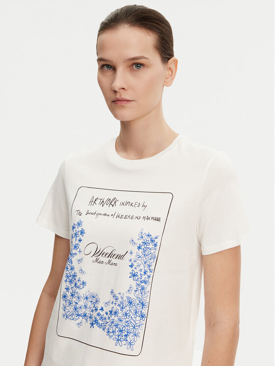 Weekend Max Mara Weekend Max Mara T-shirt Teiera 2515971052 Bianco Regular Fit