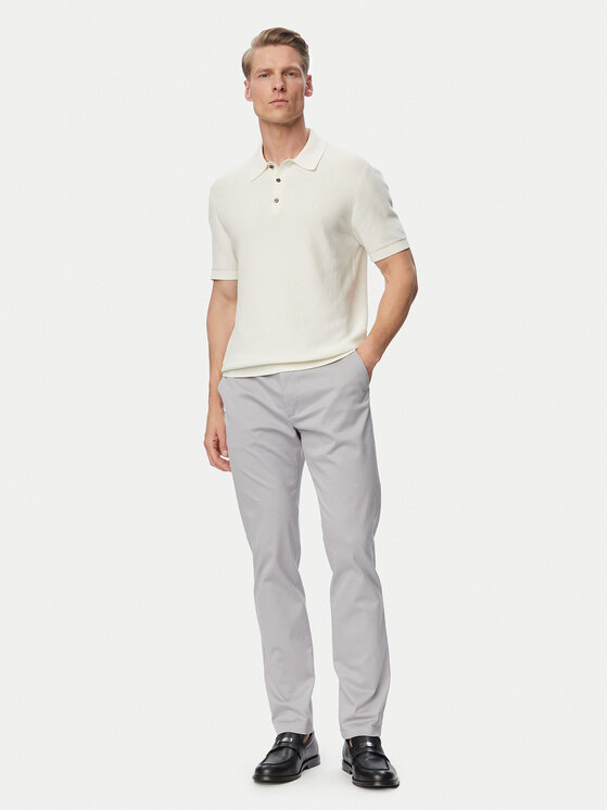Calvin Klein Calvin Klein Polokošeľa LV04LG313G Krémová Regular Fit