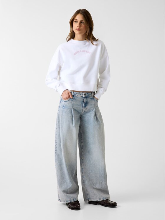Guess Jeans Guess Jeans Bluza 181315 Biały Classic Fit