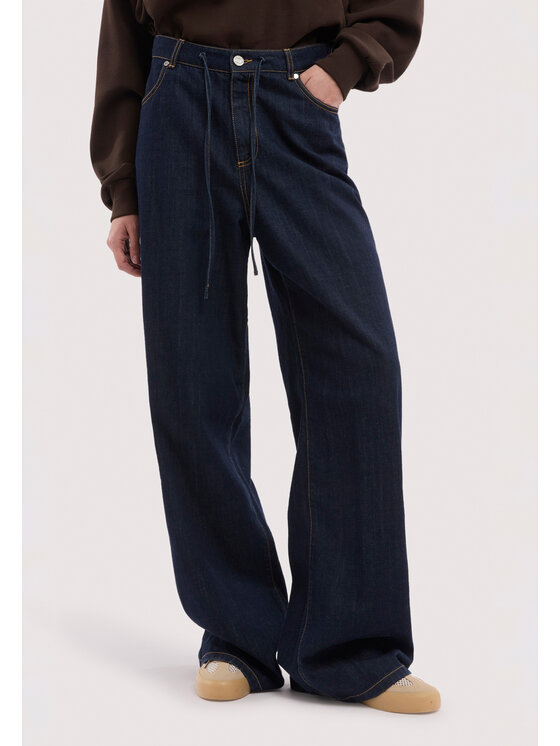 Trussardi Trussardi Jeansy P4569100361N0DA Niebieski Over Fit