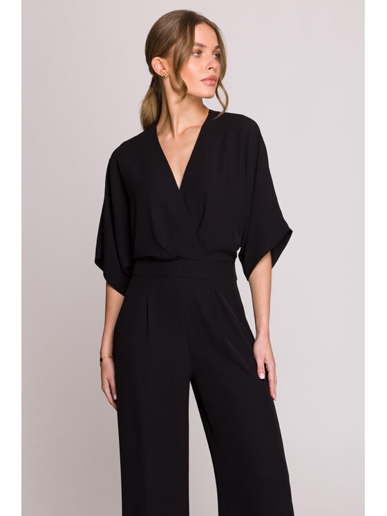 Stylove Stylove Overal S395 Čierna Sexy Straight Fit