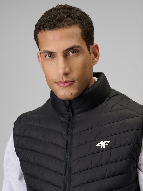 4F 4F Γιλέκο 4FWSS26TVJAM345-20S Μαύρο Regular Fit