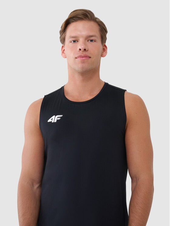 4F 4F Tank top NOS Czarny Regular Fit