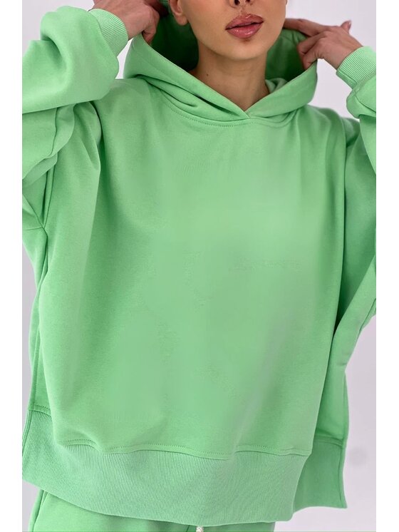 Chiara Wear Chiara Wear Bluza Bluza damska kaptur JOLKA Zielony Oversize