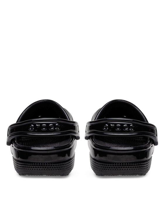 Crocs Pantoletten Classic High Shine Clog 209609 Schwarz | Modivo.de