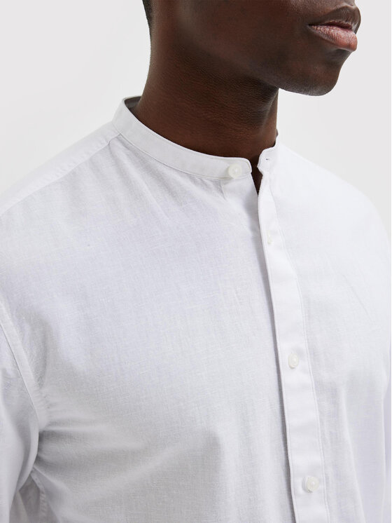 Selected Homme Selected Homme Koszula New Linen 16079054 Biały Regular Fit