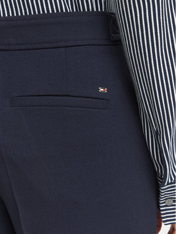 Tommy Hilfiger Tommy Hilfiger Текстилни панталони WW0WW52204 Тъмносин Bootcut Fit