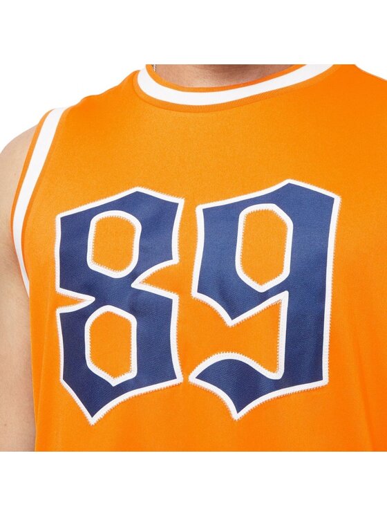 Karl Kani Karl Kani Smanicato OG BLOCK BASKETBALL TANK Arancione Regular Fit