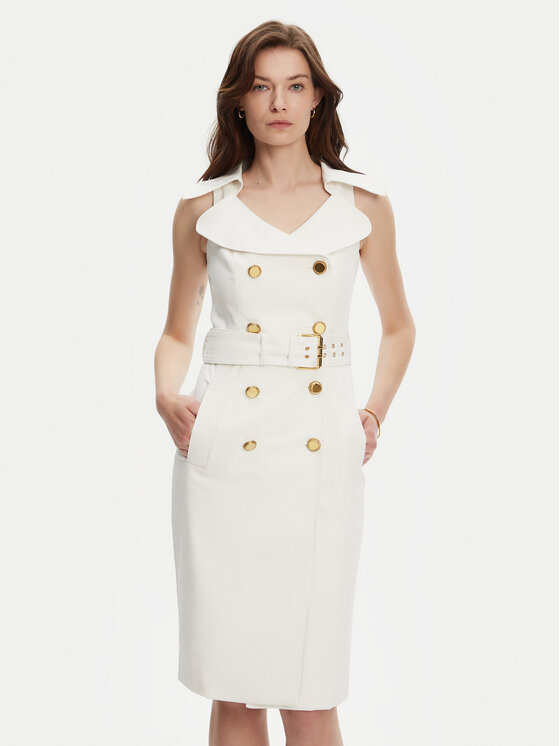 Marciano Guess Marciano Guess Rochie cocktail 5YGK37 7311A Alb Regular Fit