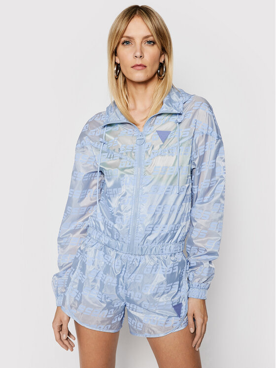 Guess Guess Giacca di transizione O1GA27 WDEZ0 Blu Regular Fit