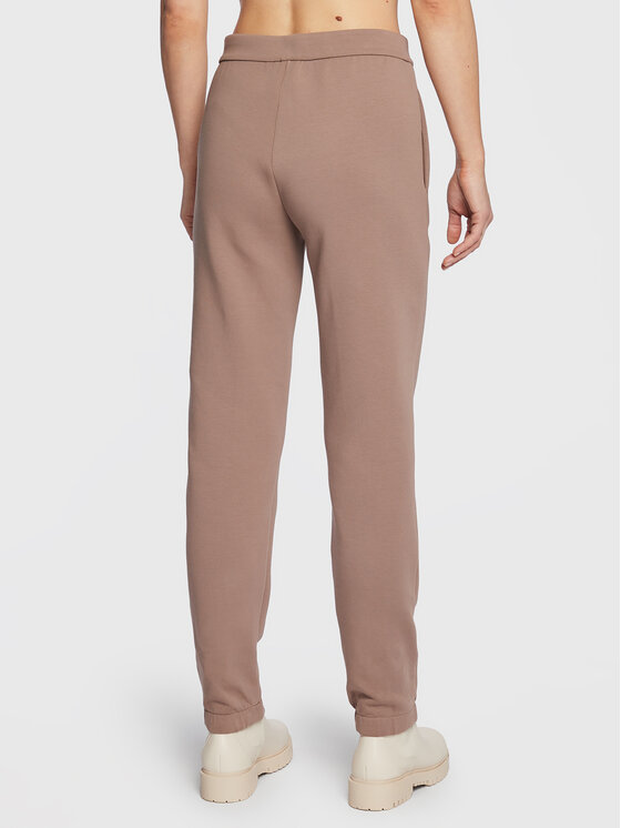 Calvin Klein Calvin Klein Donji dio trenerke Minimal Logo K20K204964 Smeđa Regular Fit