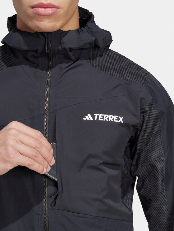adidas adidas Kurtka outdoor Terrex Xperior HN2912 Czarny Slim Fit
