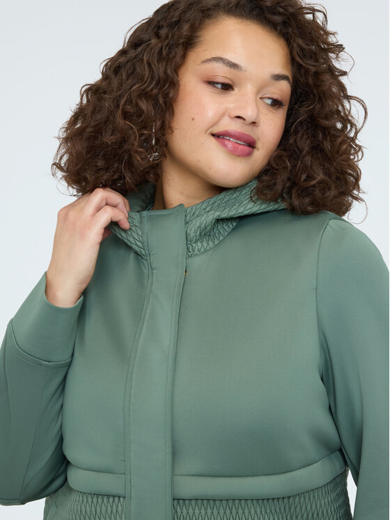 Fiorella Rubino Fiorella Rubino Giubbotto piumino F041T001472N035 Verde A-Line Fit