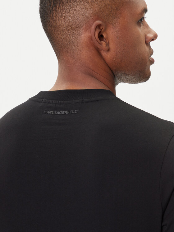 KARL LAGERFELD KARL LAGERFELD Тишърт 755046 554225 Черен Regular Fit