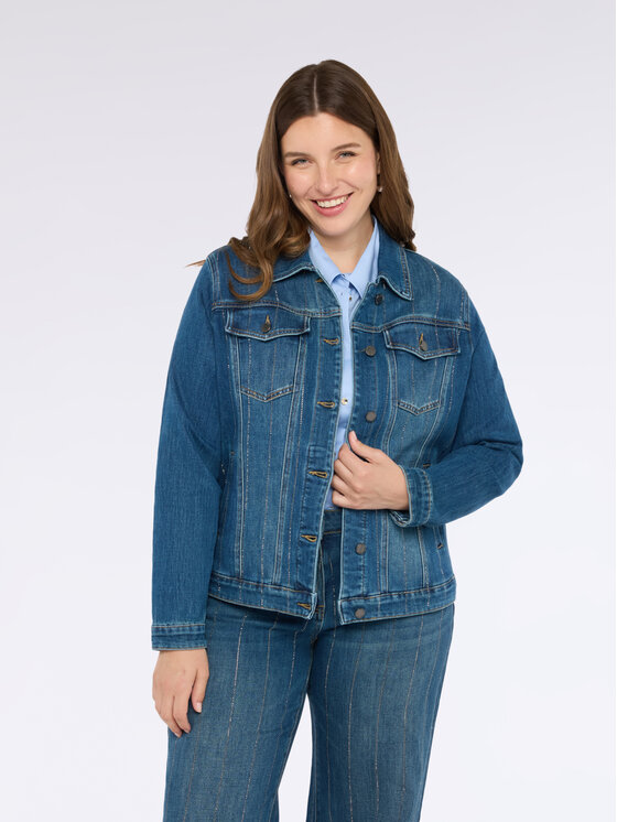 Fiorella Rubino Fiorella Rubino Kurtka outdoor R704T101243N024 Niebieski Regular Fit