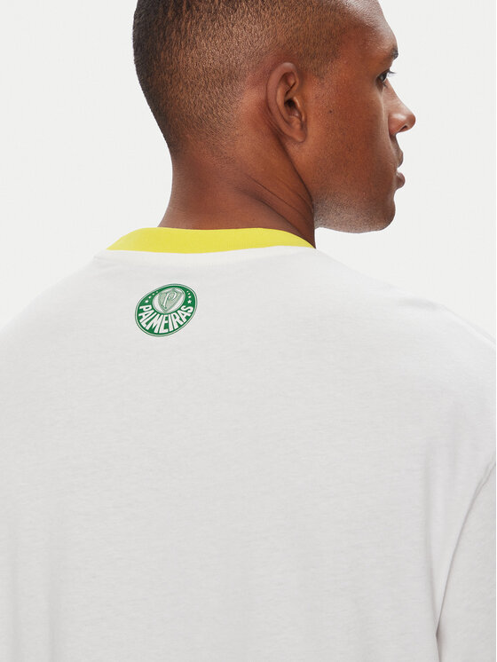 Puma Puma T-Shirt CWC Hoops x Palmeiras 631705 Biały Regular Fit