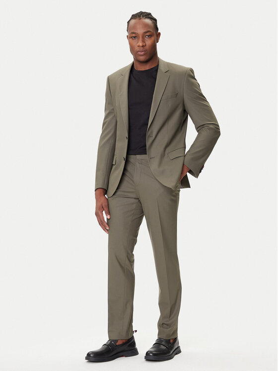 HUGO HUGO Costum Henry/Getlin232X 50530116 Verde Slim Fit