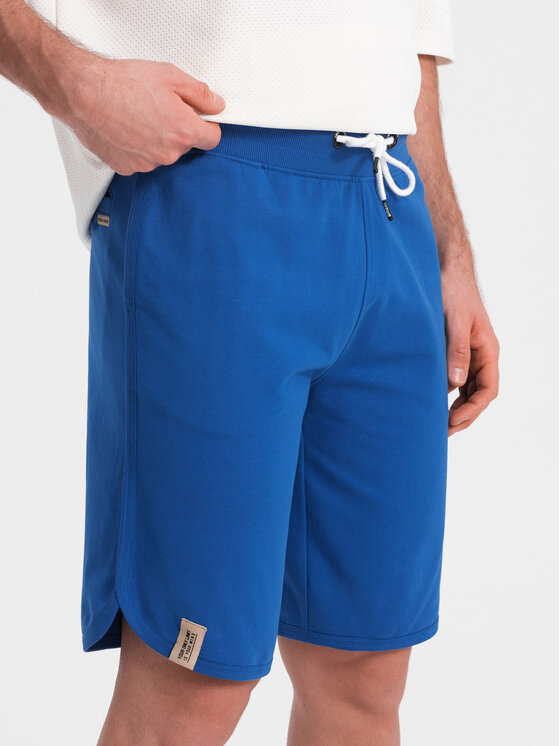 Ombre Ombre Šortky OM-SRSK-0105 Modrá Regular Fit
