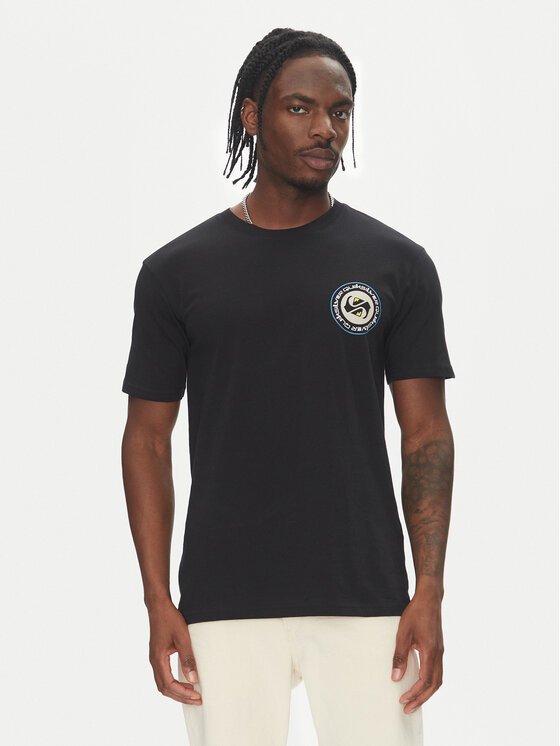 Męski T-Shirt Quiksilver, Rozmiar M, Czarny, Circle Back Ss EQYZT08054