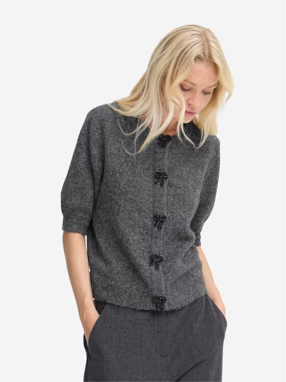 b.young b.young Cardigan Byomea decocardigan Grigio Regular Fit
