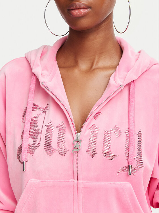 Juicy Couture Juicy Couture Džemperis Old Gothic JCWAS226333 Rožinė Slim Fit