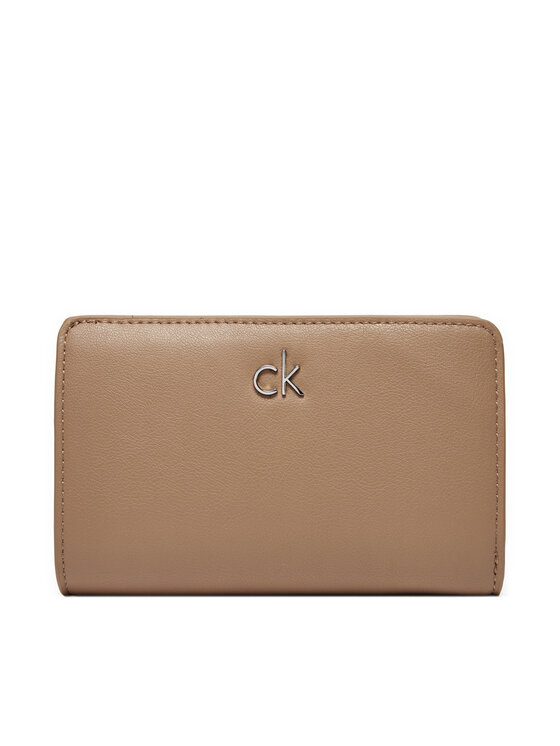 Női Nagy női pénztárca Calvin Klein, Bézs, Ck Daily Medium Bifold_Pbl K60K613075