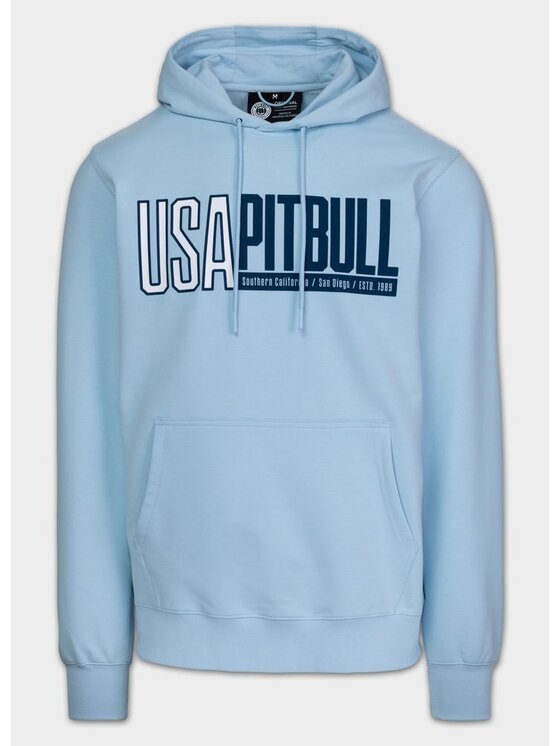 PITBULL PITBULL Bluza USA Błękitny Regular Fit