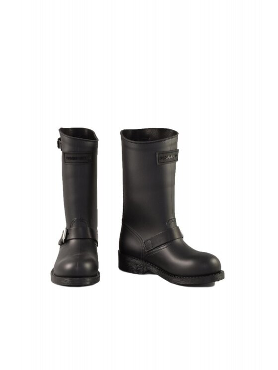 Dsquared2 Dsquared2 Gumáky ABW0157 17200001 BIKER RUBBER Čierna