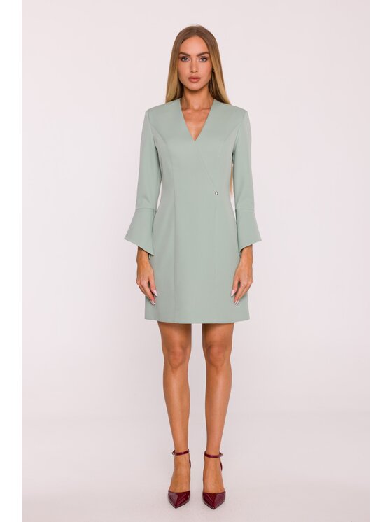 Made of Emotion Made of Emotion Sukienka wieczorowa M876 Zielony Modern Fit