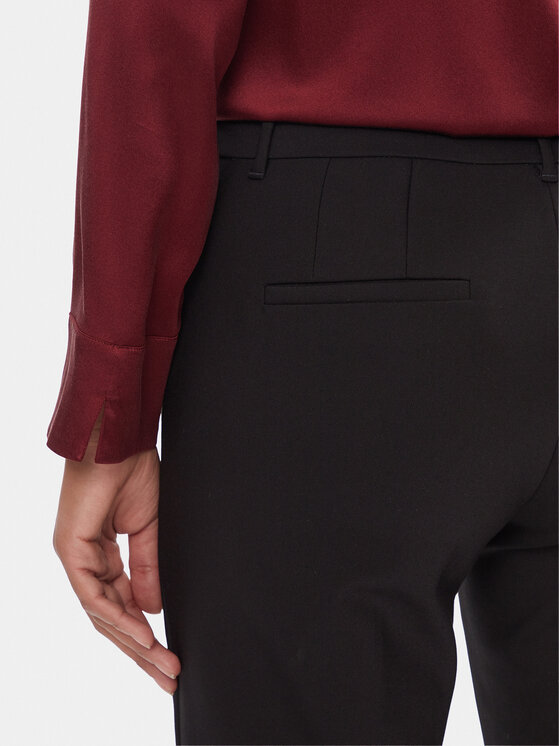 Marella Marella Spodnie materiałowe Macario 2413131031200 Czarny Regular Fit