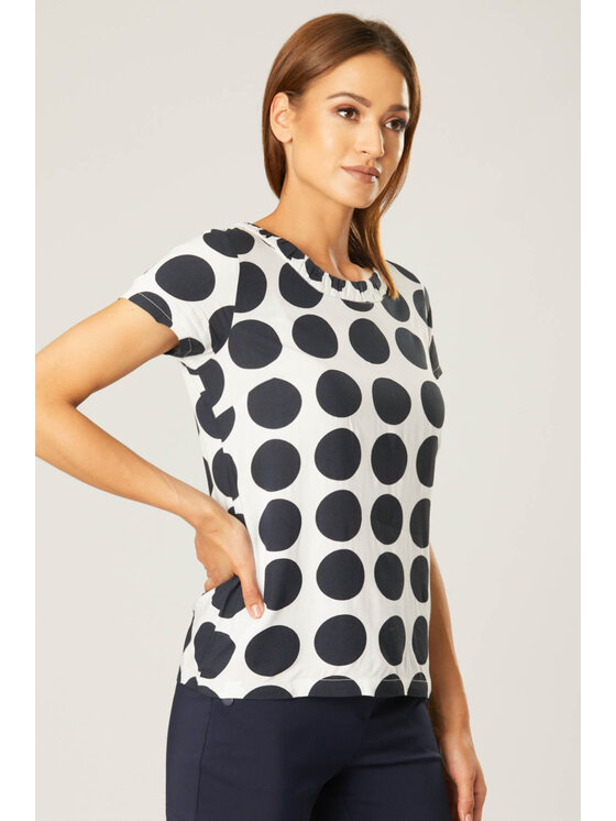 QUIOSQUE QUIOSQUE Halenka BL-7539 SS21 Tmavomodrá Regular Fit