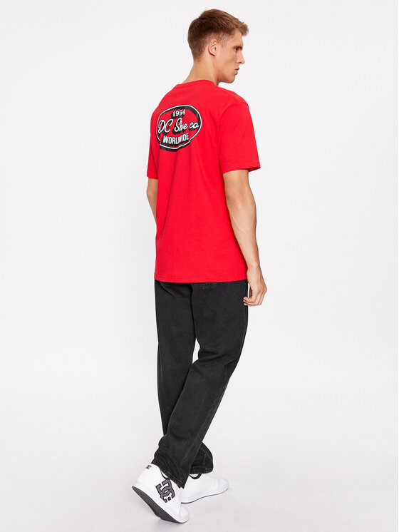 DC DC Футболка Truckin Tees Rqr7 ADYZT05284 Червоний Regular Fit