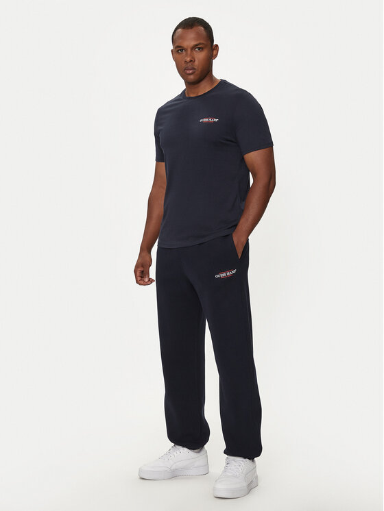 Guess Jeans Guess Jeans Teplákové nohavice M4YB18 K9V31 Tmavomodrá Regular Fit