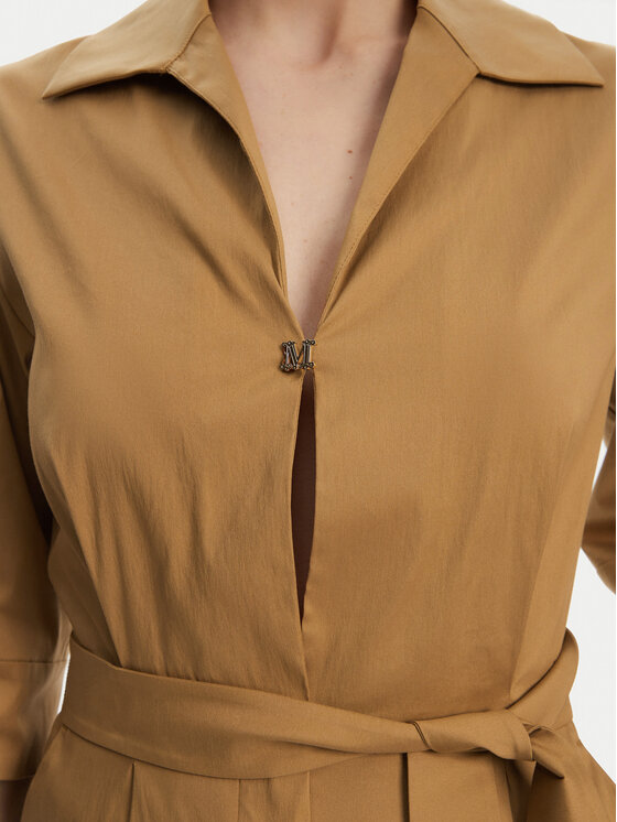 Max Mara Beachwear Max Mara Beachwear Kombinezon Canard 2516241019 Rjava Regular Fit