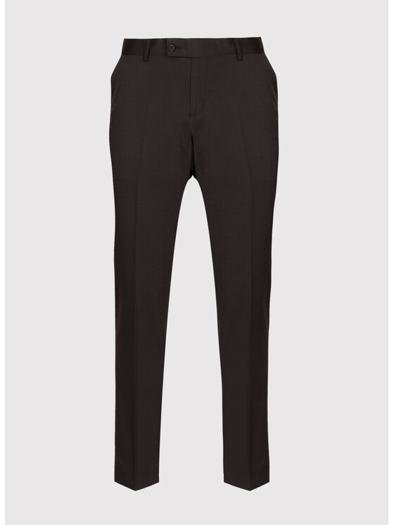 Pako Lorente Pako Lorente Spodnie garniturowe P26SF-6G-042 Brązowy Slim Fit