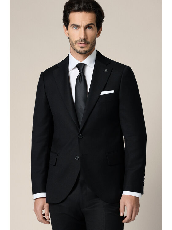 Lancerto Lancerto Garnitur Brecon GA073225000005 Czarny Slim Fit