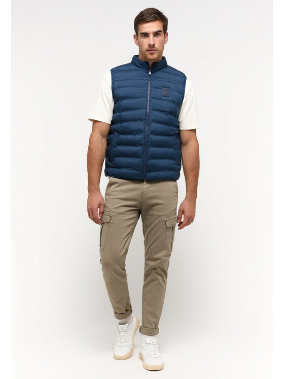 Mustang Mustang Gilet 1014781 5334 Blu scuro Regular Fit