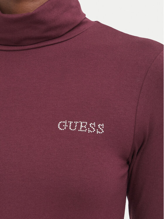 Guess Guess Särkpluus V6BP11 K6907 Bordoopunane Slim Fit
