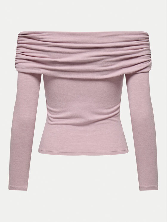 ONLY ONLY Blúz Glamour 15339759 Rózsaszín Slim Fit