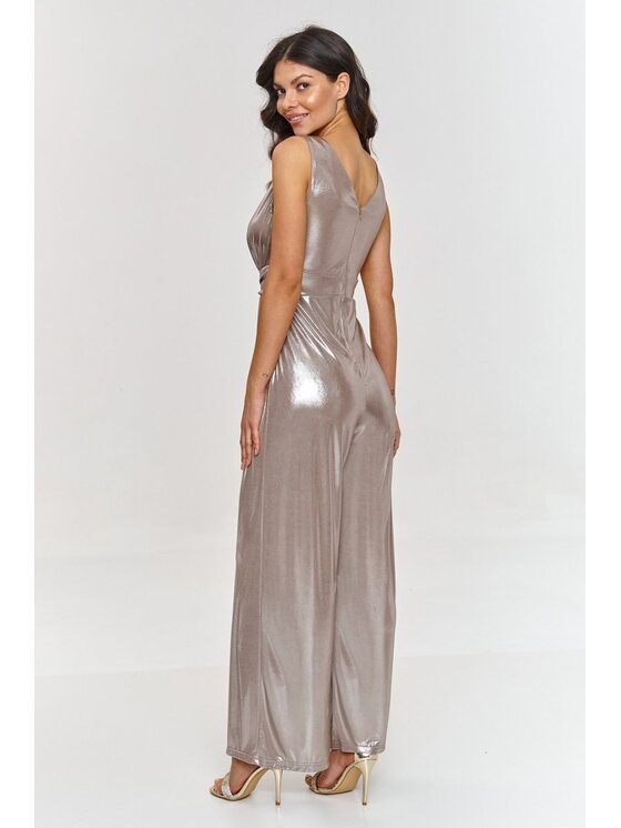 Makadamia Makadamia Kombinezon m885 Brązowy Loose Fit