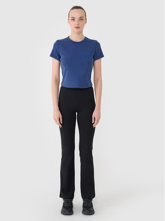 4F 4F Tričko 4FRSS25TTSHF2696-31S Modrá Slim Fit