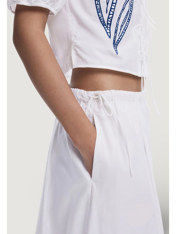 Desigual Desigual Gonna SKIRT EMBRO Bianco Egg Fit