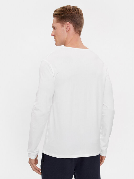 Tommy Hilfiger Tommy Hilfiger Komplet longsleeve UM0UM03022 Biały Slim Fit